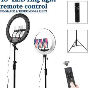 18-Inch LED Ring Light with 6-Foot Adjustable Stand