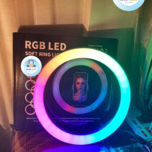 Mj 26 RGB LED Ring Light with 6 feet Tripod