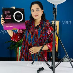 10 Inchi Ring light with 6 feet stand